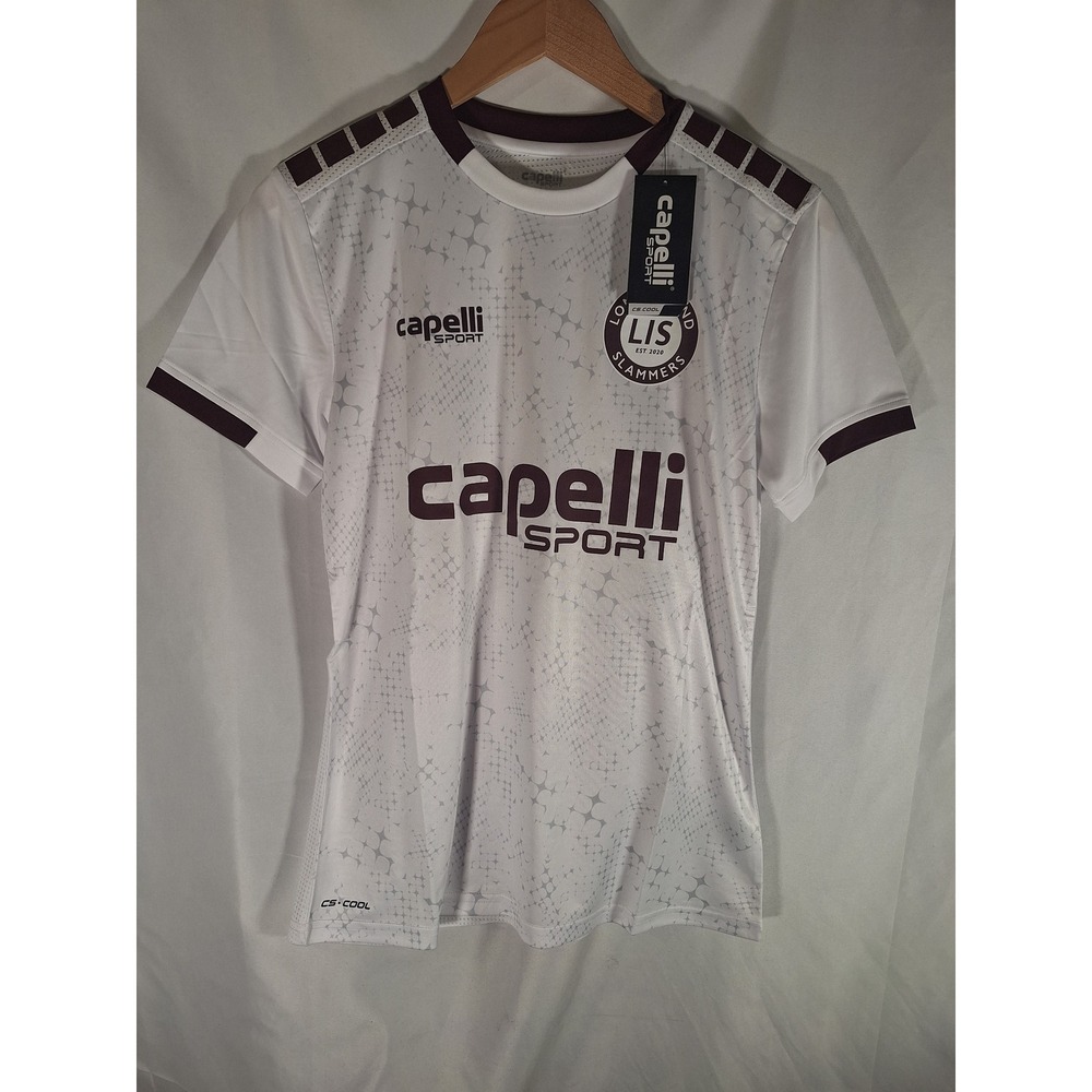 Capelli Sport Women White Maroon CS III Supernova Soccer Jersey LIS Slammers S